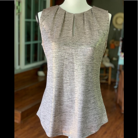 LIZ CLAIBORNE SHIMMERY SLEEVELESS TOP - Picture 7 of 11